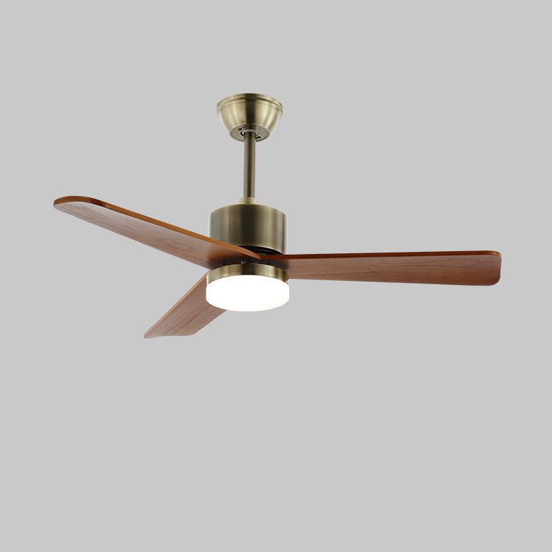 Zephyr Glow Wood Blade Fan Light Fixture