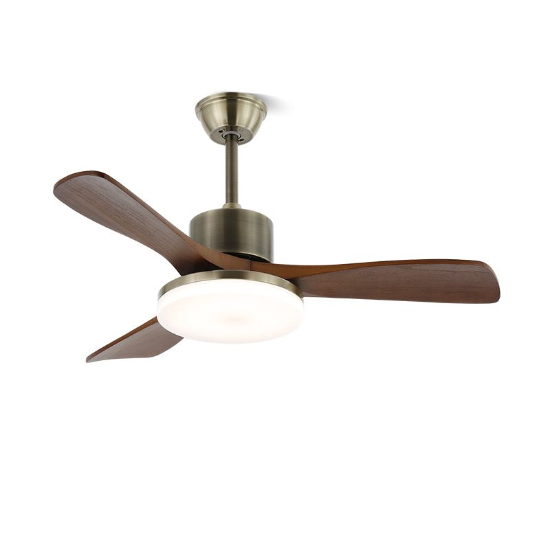 Zephyr Glow Wood Blade Fan Light Fixture