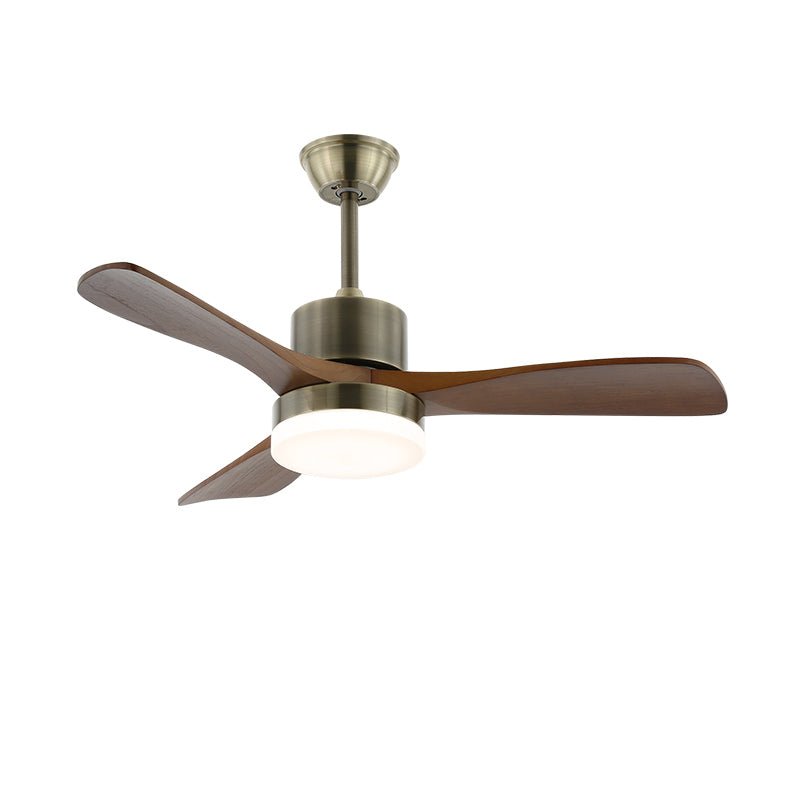 Zephyr Glow Wood Blade Fan Light Fixture