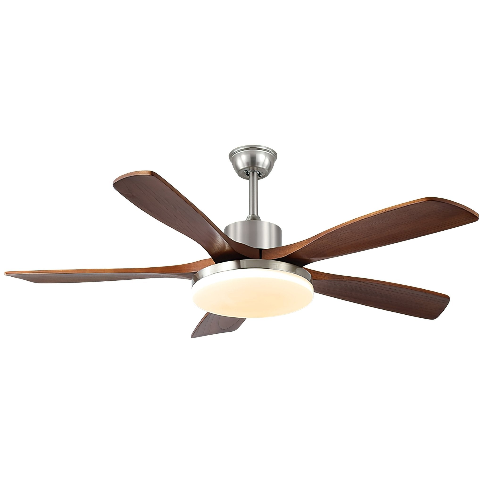 Lunet Contemporary Wood Blade Ceiling Light