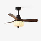 Elegant Fabric Shade Ceiling Fan Illumination