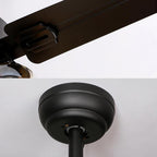 Vintage Black Industrial Ceiling Fan Light